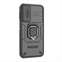 Funda protectora de cámara deslizante para Samsung GALAXY M34 5G, carcasa trasera con soporte de anillo magnético, 2023 M, 34 - details 8