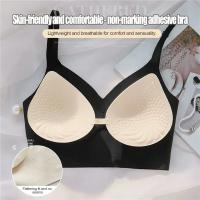 Sujetador Invisible para mujer, sujetadores con escote en U profundo, Top sin espalda para vestidos, lencería Sexy con correa transparente, ropa interior push-up sin tirantes - details 4