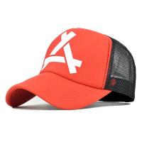 Gorras de béisbol de malla triangular en relieve para mujer, gorras Snapback de malla transpirable, gorras deportivas informales rojas y negras, gorra Unisex para hombre y pesca - details 7