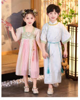 Túnica de la dinastía Song Hanfu para hombres y mujeres, primavera y otoño, traje antiguo de estilo chino Tang fino para niños, nuevo rendimiento para niños - details 12
