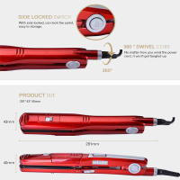 Plancha de pelo portátil, peine de cerámica profesional para salón, planchas planas, nuevo diseño, plancha de pelo a vapor, superventas - details 4