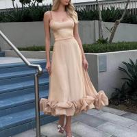 Elegante Vestido de Noche para Mujer Primavera 2025 Cinturón Delgado con Flor de Tres Dimensiones - details 5
