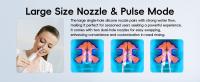 Botella de enjuague nasal Enjuague sinusal Limpiador de lavado de nariz 300 ml Riego a presión Neti-Pot 3 modos 2 chorros con 30 paquetes de sal de lavado nasal - details 8