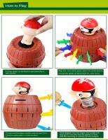 Juego de Tablero Interactivo de Cubo Pirata Juguete de Pequeño para Niños - details 0