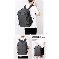 Mochila de viaje USB 40LExpandable, bolsas de transporte aprobadas por vuelo para aviones, mochila duradera resistente al agua de 17 pulgadas para hombres - details 15