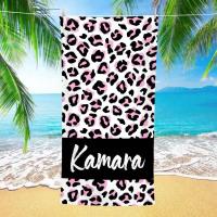 Toalla de playa con nombre personalizado, toallas de viaje ligeras, mochilero, absorbente, de secado rápido, venta de verano, pedido al por mayor para invitados de boda - details 7