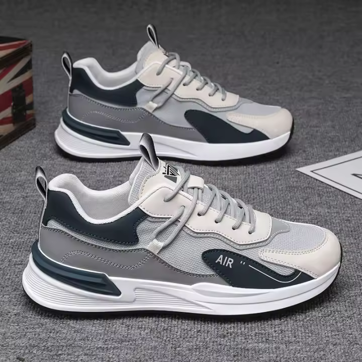 Zapatillas de críquet para hombre, zapatos deportivos informales, versátiles, transpirables, de malla, nuevas - 1
