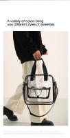 Bolso de hombro tipo bandolera transparente de PVC para natación y playa, gran capacidad, impermeable, para verano, Fitness, Yoga, bolso deportivo - details 5
