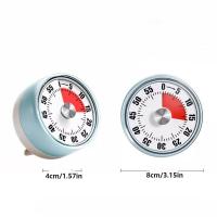 Temporizador Visual multifuncional de 60 minutos, sin necesidad de batería, temporizador mecánico magnético, cuenta atrás Ultra silenciosa, temporizador de cocina para hornear - details 0