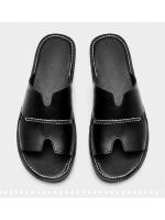 Zapatillas de Verano 2025 para Hombre Estilo Nuevo, Chanclas de Cuero Genuino, Sandalias de Playa Casuales - details 1