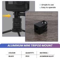 Mini trípode de aleación de aluminio Cnc para deportes al aire libre, adaptador de Base para cámara, accesorio de monopié de tornillo de 1/4 pulgadas - details 5