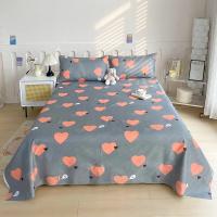 Sábanas de Cama Planas con Estampado de Flor Roja Tamaño de Cama Doble - details 11