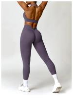 Sujetador deportivo con cuello Halter para mujer, Top fruncido de alto soporte para gimnasio, ropa de entrenamiento, corsé de - details 18
