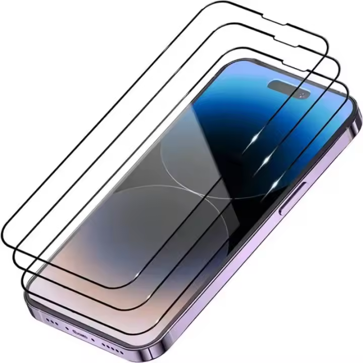Protector de pantalla de vidrio templado 9D para móvil, película protectora antiexplosión para iPhone 14 Plus 13 12 11 Pro Max mini, iPhone X XR XS Max - 1