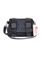 Bolso De Hombro Para Mujer Yogodlns Negro De Cuero Con Estilo Vintage Y Cráneos De Moda Con Hebels Bolso De Mano Cool - details 31