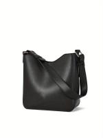 Bolso de hombro con diseño parcheado de color sólido para mujer de verano 2024, bolso de cubo de moda para uso diario, bolso de viaje de moda para primavera, bolso de mano retro y bolsos de mano Bolso mediano Bolso Hobo Bolsos de hombro de trabajo de dise - details 5