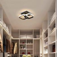 Goeco LED de Techo Lámpara de Techo de Doble Cuadrado Negro 1700 lúmenes Montaje Semi-Flush - details 2