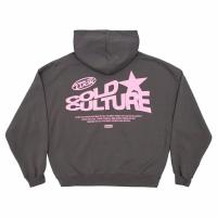 Sudadera De Capucha Estampada Con Patrón De Letras Estilo Hip Hop Gótico Clásico Casual Para Hombre Y Mujer Tallas Grandes Para Otoño - details 1