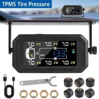 Advertencia de temperatura inteligente, ahorro de combustible, Monitor de neumáticos de coche y camión H13, 6 sensores externos, sistema de supervisión de presión de neumáticos - details 2