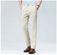 Pantalones informales elásticos para hombre, pantalones de traje de negocios, pantalones de vestir transpirables para primavera y verano, pantalones de trabajo de longitud completa para hombre - details 32