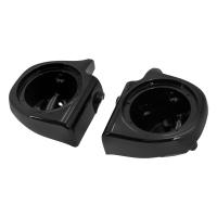 Carenado inferior ventilado para motocicleta, Cajas de altavoces de 6,5 pulgadas, color negro, para Harley Touring Electra Street Glide Ultra Classic FLHR 93-2013 - details 2