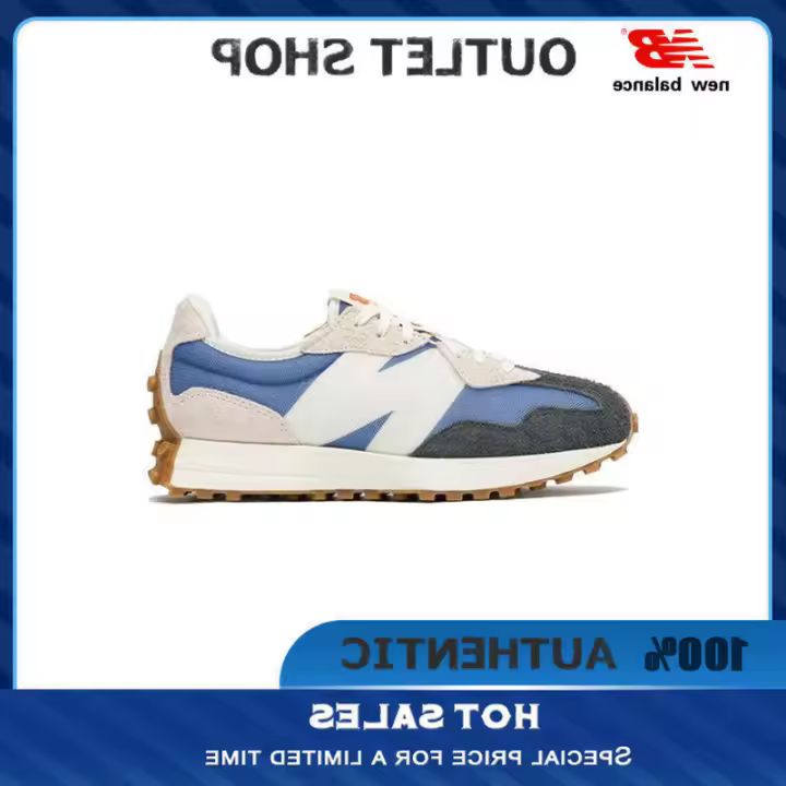 LETEN 【100% AUTÉNTICO】 NB 327 Azul " Zapatillas WS327COC Zapatillas deportivas de moda unisex para hombres y mujeres Pegatinas de pared - 1