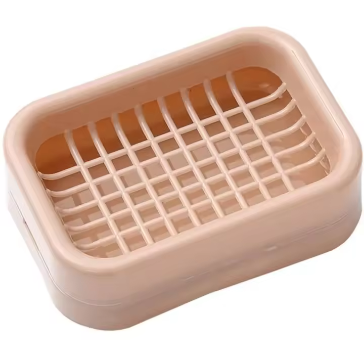 Caja de plástico para platos de baño, contenedor para ducha, viaje, senderismo, dispensador de jabón, suministros de estante, novedad - 1