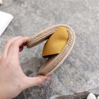 Sandalias de mujer informales con chanclas de cuerda de cáñamo, prendas de vestir, estilo étnico, novedad de verano - details 22