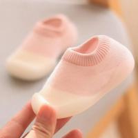 Zapatos de primeros pasos para bebé, niño pequeño, niño y niña, suela de goma suave, zapatos casuales descalzos, botines de punto antideslizantes - details 2