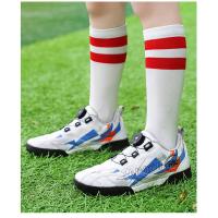 Zapatos de fútbol con tacos de marca para niños, botas de fútbol cómodas, zapatillas de fútbol sala juveniles para niños y niñas, zapatos de entrenamiento atléticos - details 14