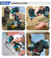 Kit de Destornillador Eléctrico Sin Escobillas 688N.m de 8 Velocidades 1/4 Pulgada para Batería Makita 18V Kit de Destornillador de Impacto Inalámbrico - details 12