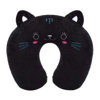 Almohada cervical infantil en forma de U con dibujos animados, cojín suave para el cuello de niños pequeños, con caras de animales, perfecto para viajes. - details 0