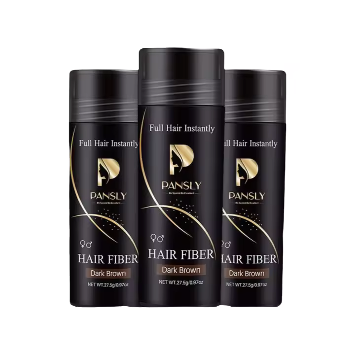 Polvo espesante de queratina natural Peinado de cabello negro oscuro - 1