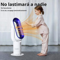 Ventilador eléctrico sin hojas Calefacción y refrigeración simple de doble uso Control remoto Calentador silencioso Ventilador de circulación de aire de viento natural - details 2