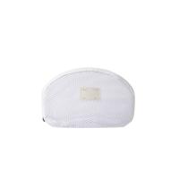 Bolsa de maquillaje de malla semicircular, bolsa ligera para lápiz labial, bolsa de cosméticos transparente, bolsa de lavado con cremallera, bolsa de almacenamiento para artículos de tocador, baño - details 3
