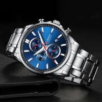 Reloj de Cuarzo CURREN 8368 Elegante Pulsera de Acero Inoxidable Resistente al Agua Calendario - details 17