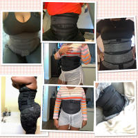 Waist Trainer Body Shaper Slimming Sweat Belt Waist Trimmer for Women Belly Weight Loss Slimming Belt Tummy Trimmer with Adjusta - details 1