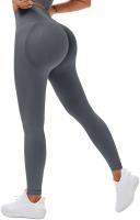 Body push-pull de cintura alta deportivo sin costuras de punto para mujer, mono de yoga de cadera color melocotón - details 8