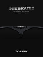 TOSEEK Mtb Handlebars And Stem 28.6mm-17Degree Carbon Integrated Handlebar For Mountain Bike 660~80070/80/90/100mm Bicycle Parts - details 1