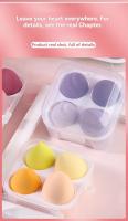 Juego de 4 esponjas de maquillaje en forma de huevo, ultrasuaves y absorbentes, para uso seco y húmedo, no absorben la caca, paquete Ca - details 10
