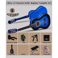 Kit de Iniciación para Guitarra Clásica 4/4 39" con Soporte de Pared con Ganchos, Diapasón, Afinador, Funda, Paño de Pulir 6 Cuerdas de Nylon, Negro - details 23