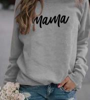Women Hoodie Mama Letter Printed Hoodies Women Fleece Long Sleeve O Neck Loose Sweatshirt Girls Women Hoodie Pullovers Winter - details 5