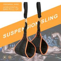 1 par de correas abdominales colgantes para Fitness, barra de tracción, bandas de asistencia para músculos abdominales, correas para levantar piernas y rodillas, cinturón de entrenamiento - details 3