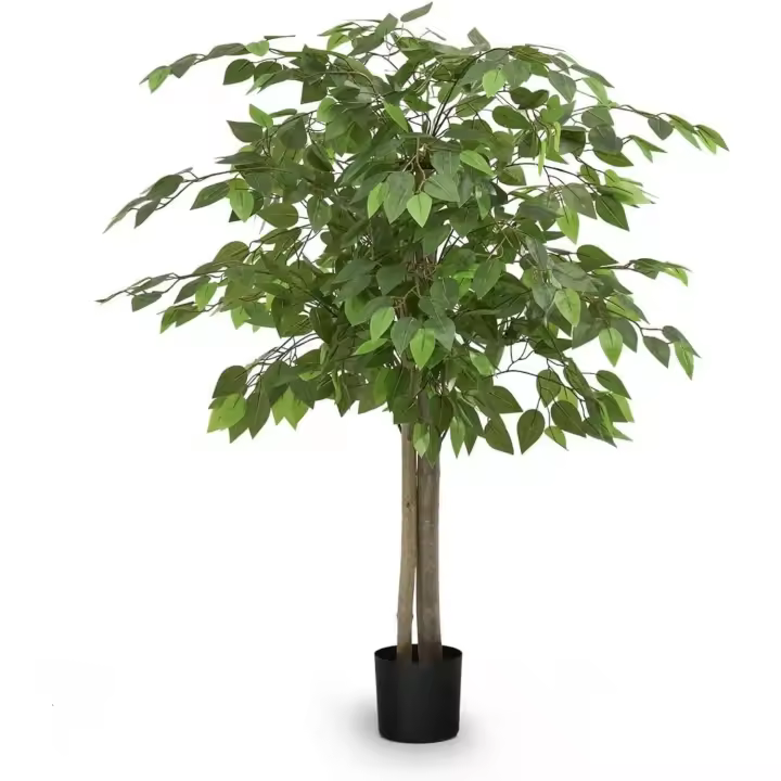 Plantas Artificiales Decorativas - Bambú Artificial 105 cm con Tronco Natural, Arbol Artificial, Planta Artificial Realista, Decoración Hogar - 1