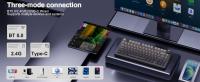 AULA-Teclado mecánico de estuctura F75, conexión trimodo con cable, Bluetooth, inalámbrico, para juegos - details 1