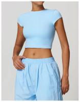 Camiseta deportiva de manga corta con cuello redondo para mujer, Camisa ajustada de manga corta para Yoga, secado fino, para correr - details 13