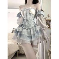 Elegante vestido de cuento de hadas Opla Lolita estilo francés romántico para mujer - details 3