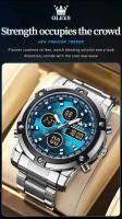 Reloj Digital de Acero Inoxidable TAXAU Chronógrafo Impermeable para Hombres Alarma Luminosiva - details 5