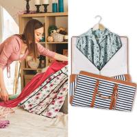 Traje plegable de las mujeres bolsa de viaje multifuncional de gran capacidad de gran PU bolsa de equipaje de mano - details 12