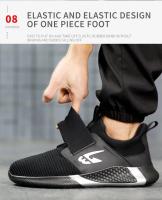 Zapatos De Seguridad Para Hombre Y Mujer 2024 Antipinchazos Y Punta De Acero Zapatillas De Trabajo Industriales Unisex Con Cordones Mesh Suela EVA Talla Verdadera - details 12